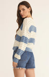 Z Supply Bonaparte Stripe Crochet Sweater