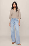 Z Supply Valor Short Sleeve Cardigan Natural Heather