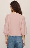 Z Supply Valor Short Sleeve Cardigan Soft Blush