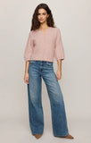 Z Supply Valor Short Sleeve Cardigan Soft Blush