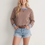 Sally Stripe Round Neck Sweater