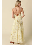 Rachael Floral Open-Back Maxi Dress