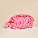 Poppin Petals Quilted Cosmetic Pouch