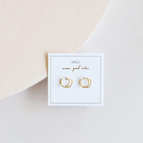 Jax Kelly Spiral Gold Earrings