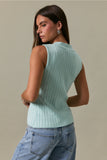 Tamra Twisted V Neck Top