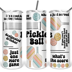 Pickleball Skinny Tumbler