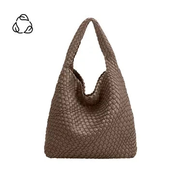 Melie Bianco Johanna Stone Recycled Vegan Shoulder Bag