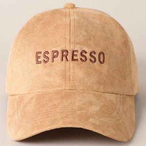 Espresso Suede Baseball Cap