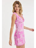 Peaceful in Pink Mini Dress