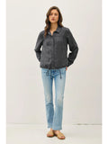 Dezi  Button Up Blouson Style Jacket