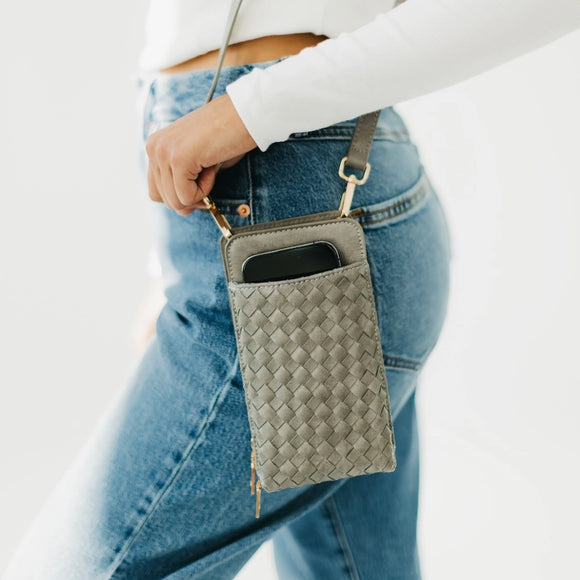 Woven Double Duty Phone Bag 3/colors