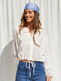 Eve Eyelet Drawstring Top