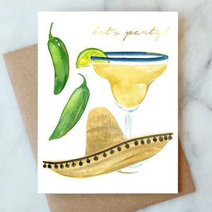 Lets Party Greeting Card