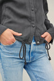 Dezi  Button Up Blouson Style Jacket