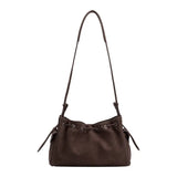 Melie Bianco Rhuby  Chocolate Vegan Leather Shoulder Bag