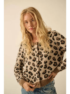 Lily Leopard Print Cardigan