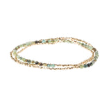 Delicate Stone African Turquoise - Stone of Transformation Wrap Bracelet