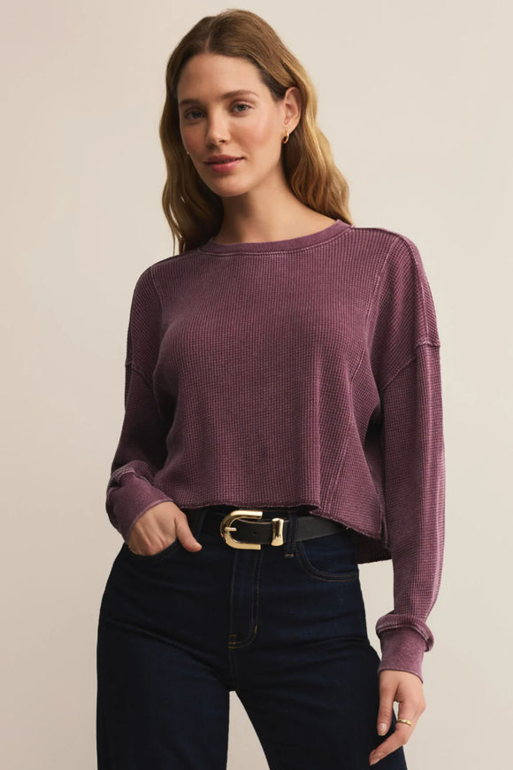 Z Supply Angel Mini Thermal in Merlot