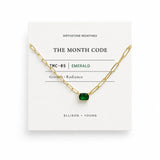The Month Code Birthstone Necklace Collection
