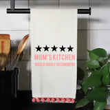 5 Stars. Mom's Kitchen - Pink Pom Towel
