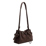 Melie Bianco Rhuby  Chocolate Vegan Leather Shoulder Bag