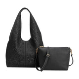 Melie Bianco Farrow Black Recycled Vegan Tote Bag