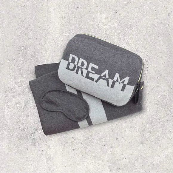 DREAM Travel Blanket & Eye Mask Set