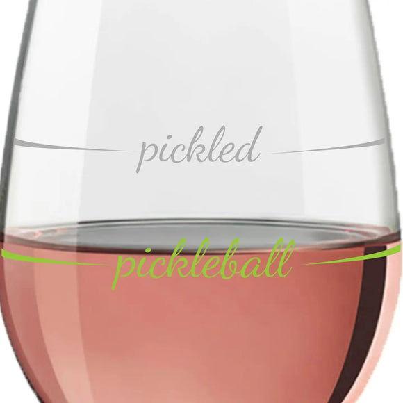 Pickleball Wine Glasses