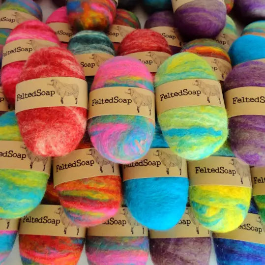 Felted Soap Multicolored