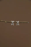 Silver Axel Earrings