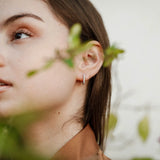 Jax Kelly Silver Pave Hoop