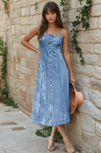 Miley Denim Midi Dress