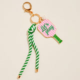 Lets Play Pickleball Keychain
