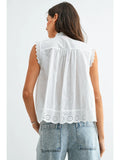 Broderie Sleeveless Top