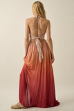 Olivia Ombre Halter Maxi Dress