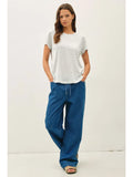 Retro Blue Striped Tee