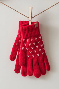 Snowing Mountain Holiday Gloves