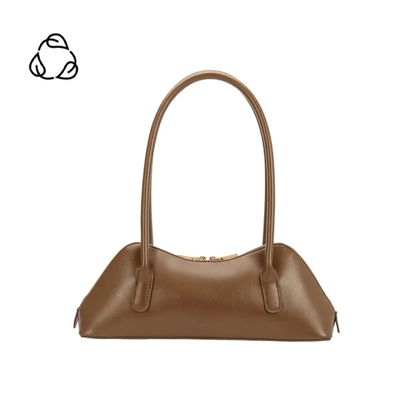 Melie Bianco Dakota Taupe Recycled Vegan Shoulder Bag