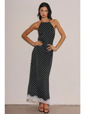 Polly Polka Dot Lace Maxi Dress