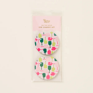 Pickleball Party Car Coaster Set
