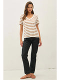 Toffee Striped T-Shirt