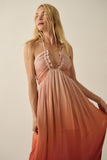 Olivia Ombre Halter Maxi Dress