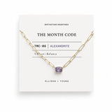 The Month Code Birthstone Necklace Collection