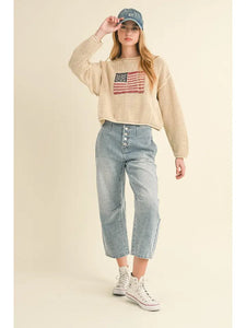 American Flag Sweater