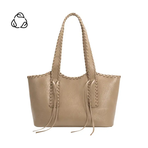 Mellie Bianco Phoebe Beige Recycled Vegan Shoulder Bag