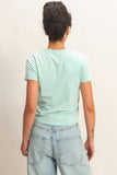 Turquoise Knit Tee