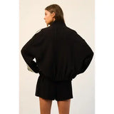 Sadie Sporty Stripe Zip Up