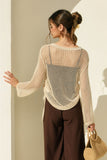 Cadey Open Knit Pullover Sweater
