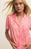 Z Supply Rosie Gingham PJ Top