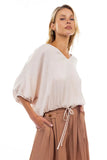 Champaign Cropped Blouse